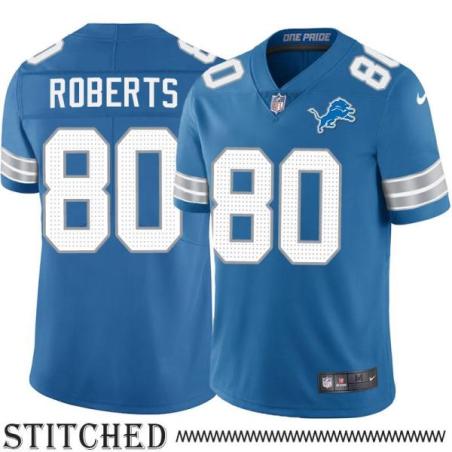 Detroit Lions #80 Michael Roberts Blue Home Jersey
