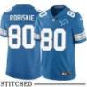Detroit Lions #80 Brian Robiskie Blue Home Jersey