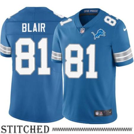 Detroit Lions #81 T.C. Blair Blue Home Jersey