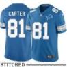 Detroit Lions #81 Anthony Carter Blue Home Jersey