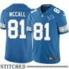 Detroit Lions #81 Reese McCall Blue Home Jersey