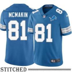 Detroit Lions #81 John McMakin Blue Home Jersey