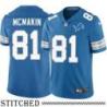 Detroit Lions #81 John McMakin Blue Home Jersey