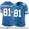 Detroit Lions #81 Joe Stringfellow Blue Home Jersey