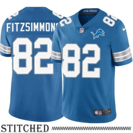 Detroit Lions #82 Casey Fitzsimmons Blue Home Jersey