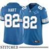 Detroit Lions #82 Leon Hart Blue Home Jersey