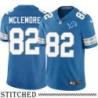 Detroit Lions #82 Thomas McLemore Blue Home Jersey