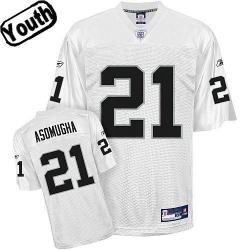 Nnamdi Asomugha Youth Football Jersey -#21 Oakland Youth Jersey(White)