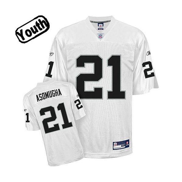 Nnamdi Asomugha Youth Football Jersey -#21 Oakland Youth Jersey(White)