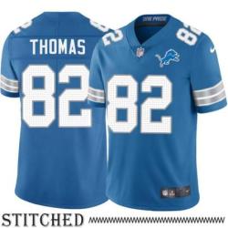 Detroit Lions #82 Logan Thomas Blue Home Jersey