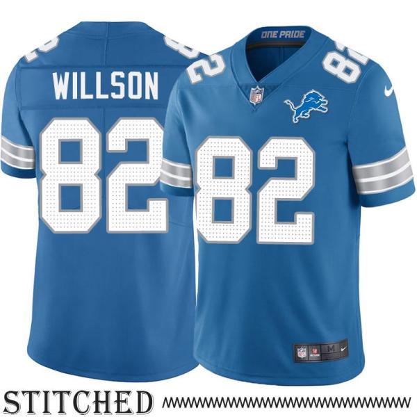 Detroit Lions #82 Luke Willson Blue Home Jersey