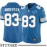 Detroit Lions #83 Courtney Anderson Blue Home Jersey