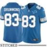 Detroit Lions #83 Dylan Drummond Blue Home Jersey