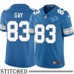 Detroit Lions #83 William Gay Blue Home Jersey
