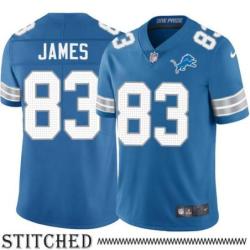 Detroit Lions #83 Jesse James Blue Home Jersey
