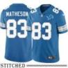 Detroit Lions #83 Riley Matheson Blue Home Jersey