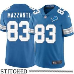Detroit Lions #83 Jerry Mazzanti Blue Home Jersey
