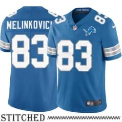 Detroit Lions #83 Mike Melinkovich Blue Home Jersey