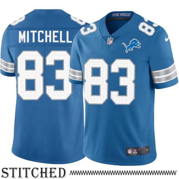 Detroit Lions #83 Jim Mitchell Blue Home Jersey