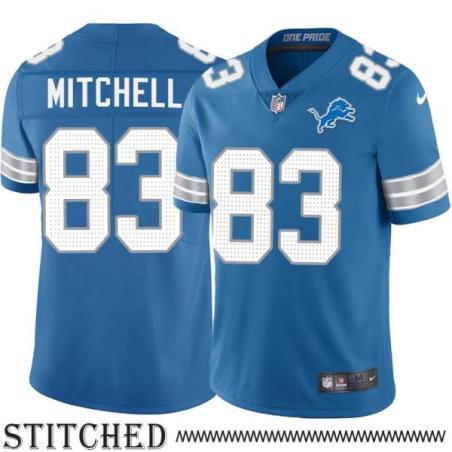 Detroit Lions #83 Jim Mitchell Blue Home Jersey