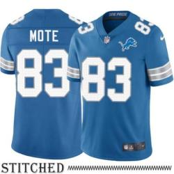Detroit Lions #83 Kelley Mote Blue Home Jersey
