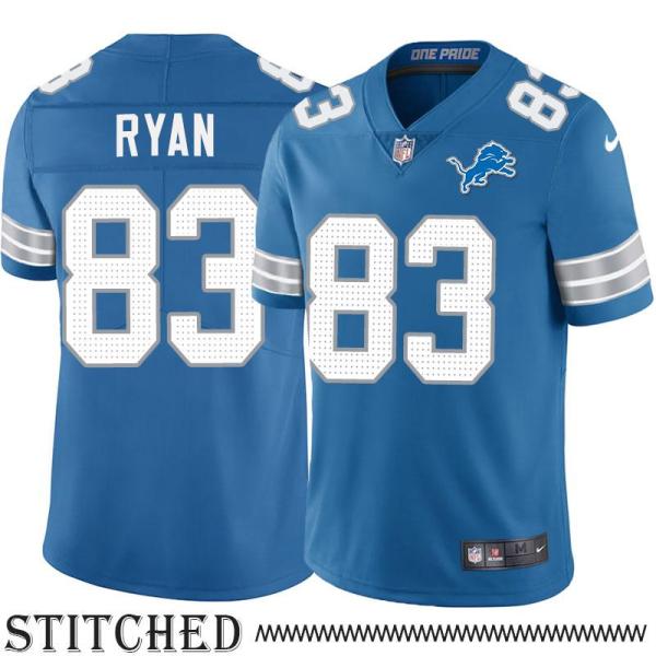 Detroit Lions #83 Sod Ryan Blue Home Jersey