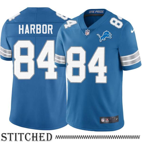 Detroit Lions #84 Clay Harbor Blue Home Jersey