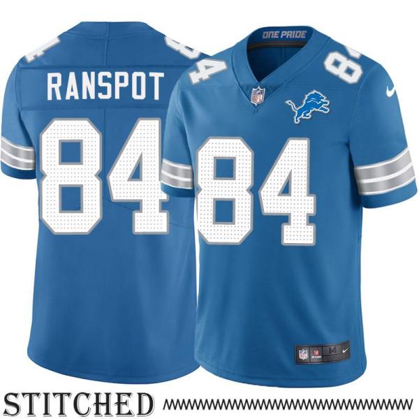 Detroit Lions #84 Keith Ranspot Blue Home Jersey