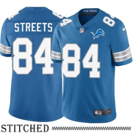 Detroit Lions #84 Tai Streets Blue Home Jersey