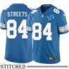 Detroit Lions #84 Tai Streets Blue Home Jersey