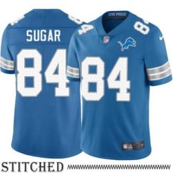 Detroit Lions #84 Leo Sugar Blue Home Jersey