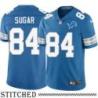 Detroit Lions #84 Leo Sugar Blue Home Jersey