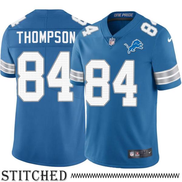 Detroit Lions #84 Jesse Thompson Blue Home Jersey