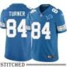 Detroit Lions #84 Hal Turner Blue Home Jersey