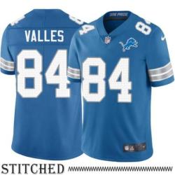 Detroit Lions #84 Hakeem Valles Blue Home Jersey