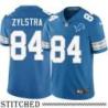Detroit Lions #84 Shane Zylstra Blue Home Jersey