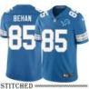 Detroit Lions #85 Charlie Behan Blue Home Jersey