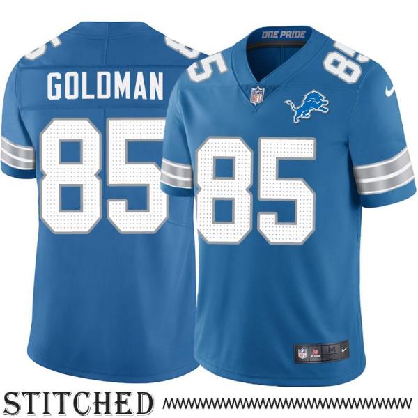 Detroit Lions #85 Sam Goldman Blue Home Jersey