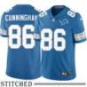 Detroit Lions #86 Jerome Cunningham Blue Home Jersey