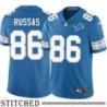 Detroit Lions #86 Al Russas Blue Home Jersey