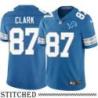 Detroit Lions #87 Brian Clark Blue Home Jersey