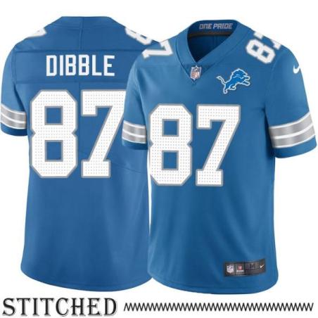 Detroit Lions #87 Dorne Dibble Blue Home Jersey