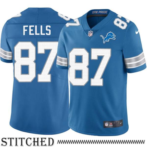 Detroit Lions #87 Darren Fells Blue Home Jersey