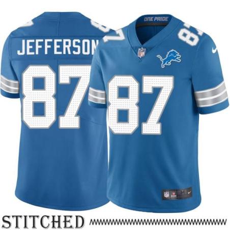 Detroit Lions #87 Shawn Jefferson Blue Home Jersey