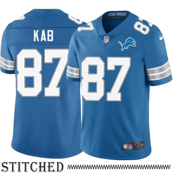 Detroit Lions #87 Vyto Kab Blue Home Jersey