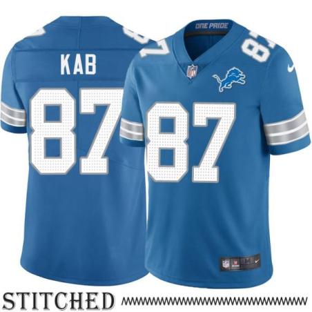 Detroit Lions #87 Vyto Kab Blue Home Jersey