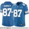 Detroit Lions #87 Derrick Ramsey Blue Home Jersey