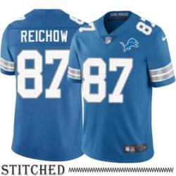 Detroit Lions #87 Jerry Reichow Blue Home Jersey