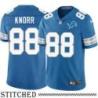 Detroit Lions #88 Larry Knorr Blue Home Jersey