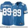 Detroit Lions #89 Dan Campbell Blue Home Jersey